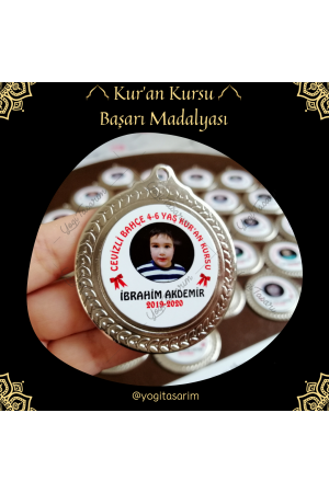 Kur-an Kursu Başarı Madalyası Resimli İsimli