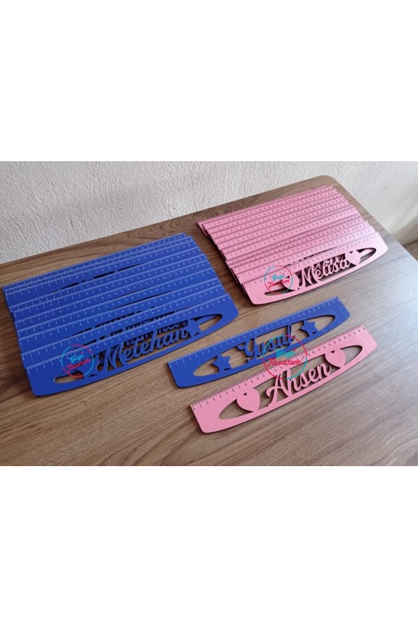 İsme Özel Ahşap Cetvel 30cm
