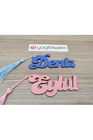 İsme Özel Ahşap Kesim Kitap Ayracı