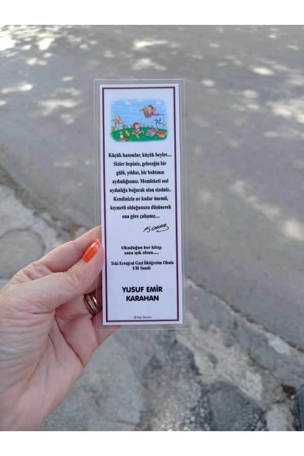 Karne Hediyesi PVC Kitap Ayracı