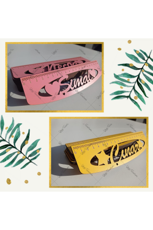 İsme Özel Ahşap Cetvel 20cm