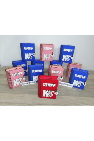 İsme Özel Ahşap Kitap Kumbara