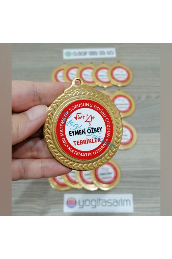 Matematik Uzmanı İsme Özel Başarı Madalyası