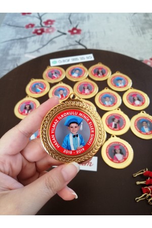 Mezuniyet Hatırası Resimli Madalya 