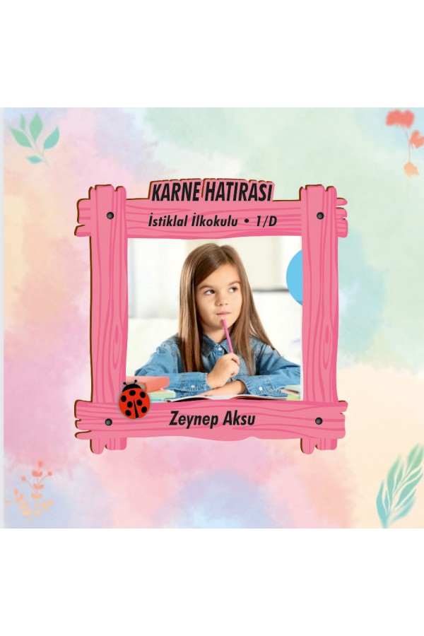 Karne Hatırası temalı ahşap dolap magneti