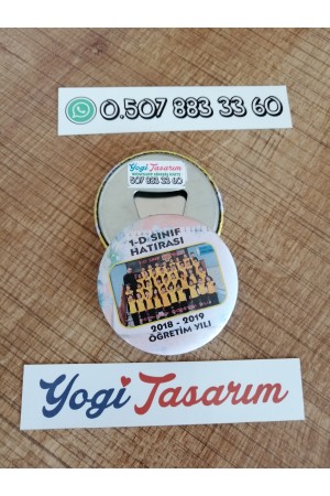 Sınıf Hatırası Metal Açacak Magnet 