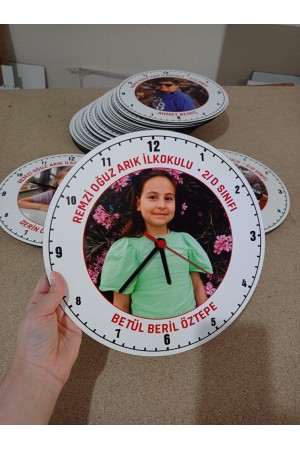 Karne Hediyesi Okul Özel Baskılı Duvar Saati 