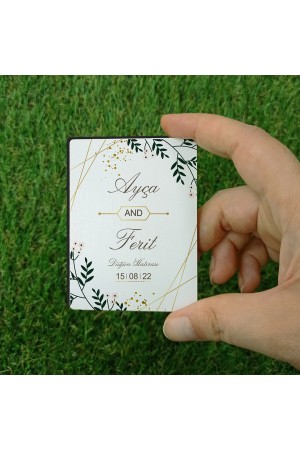 Düğün Hatırası Ahşap Magnet