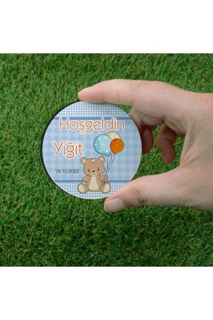 Hoşgeldin Temalı Ahşap Magnet