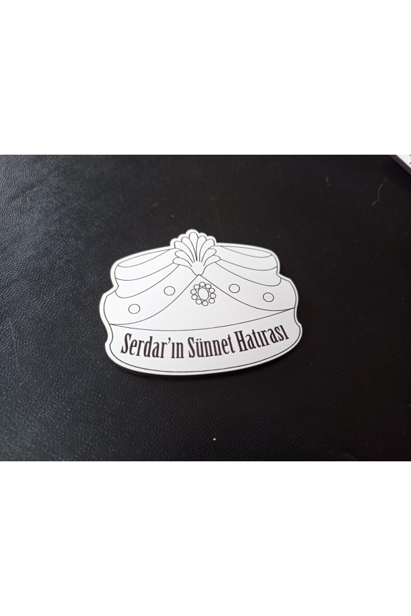 Sünnet Şapkası Temalı Ahşap Magnet