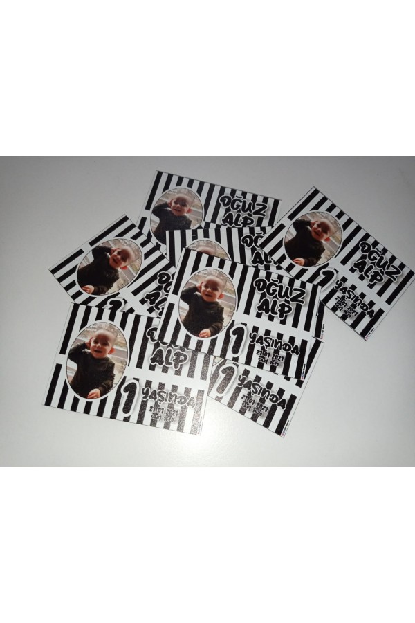 Taraftar Temalı 1 Yaş Konsepti Foto Magnet Dolap Magnet
